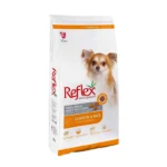 غذای خشک سگ بالغ با نژاد کوچک با طعم مرغ و برنج رفلکس Reflex Adult Chicken And Rice وزن۱ کیلوگرم